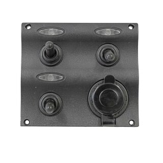 3 Schalter LED Anzeige Zigarettenanzünder