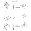 Tecnoseal Anodenset für Mercruiser Alpha One Gen. 1...