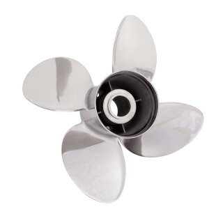 Solas Rubex 13 1/2 x 13 Propeller für Mercury 75 80 90 100 115 4-Blatt Edelstahl