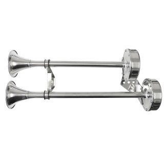 Elektrisches Doppel-Signalhorn Edelstahl
