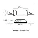 Rumpfanode aus Magnesium  mit Lasche