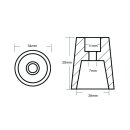 Wellenanode für Radice Propelleranode aus Zink