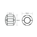 Wellenanode 30mm aus Zink