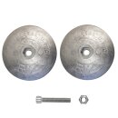 Ruderanoden Aluminium Ø72mm / Paar mit Schraube