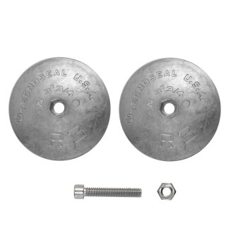 Ruderanoden Aluminium Ø92mm / Paar mit Schraube