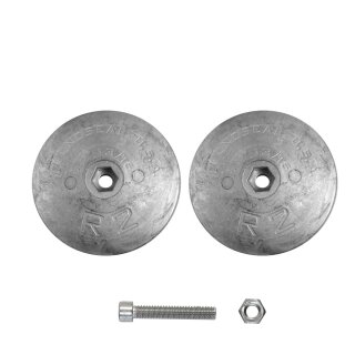 Ruderanoden Magnesium Ø72mm / Paar mit Schraube