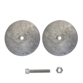 Ruderanoden Magnesium Ø92mm / Paar mit Schraube