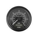 GPS Tachometer bis 110 Km/h für Boote schwarz / Edelstahl 12V oder 24V