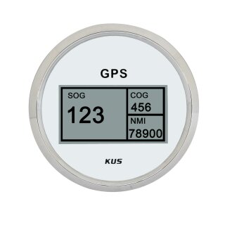 Digitaler GPS Tachometer für Boote Edelstahl-Weiß 12V oder 24V