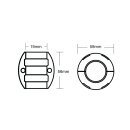 Wellenanode 19mm aus Magnesium