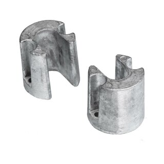 2 Hufanoden / Trimmzylinder-Anoden aus Magnesium für Mercruiser Bravo 1, 2, 3
