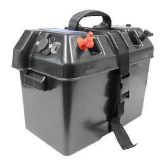 Batteriebox Power Center 50Amp mit Anschlüssen Anzeige 2x USB und Zigarettenanzünder