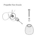Propelleranode aus Aluminium für Mercruiser Bravo 3...