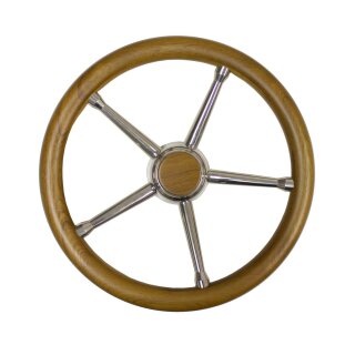 Savoretti Steuerrad für Sportboote 35cm Teak Lenkrad Boot