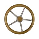 Savoretti Steuerrad für Sportboote 35cm Teak Lenkrad...