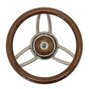 Savoretti Steuerrad für Sportboote 35cm Mahagoni...