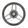 Savoretti Steuerrad f. Sportboote 35cm Edelstahl - Carbon Look Lenkrad