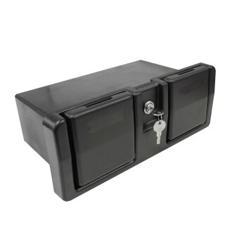 Handschuhfach mit Becherhalter schwarz