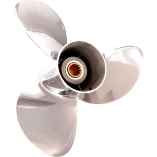 Propeller Edelstahl für Evinrude / Johnson 40 - 75 PS 3 - 12 1/4 x 15 mit 13 Zähnen