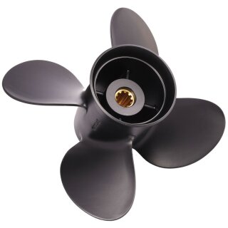 Solas 10 1/5 x 11 Propeller für Suzuki 25 - 30 PS 4 Blatt mit 10 Zähnen